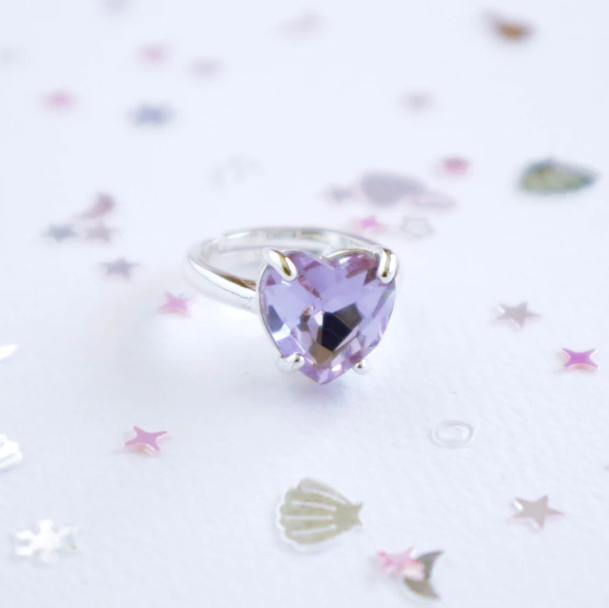 Lauren Hinkley Kids Jewellery - Purple Heart of the Ocean Ring