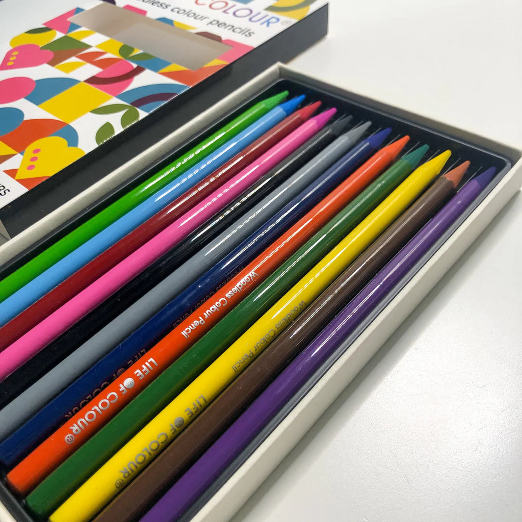 Life of Colour - Woodless Classic Colour Pencils - Set of 16