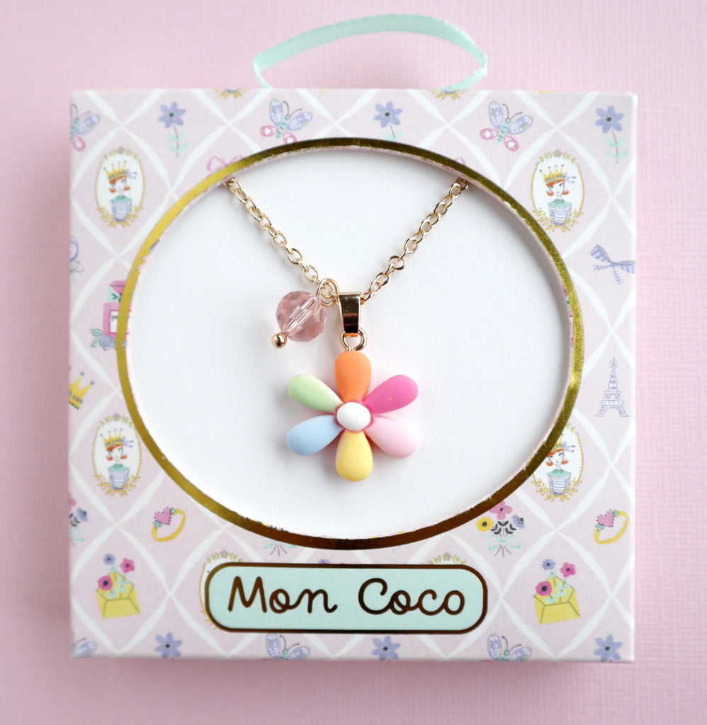 Mon Coco - Rainbow Petal Necklace