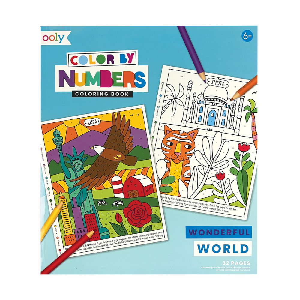 Ooly Kids Stationery - Wonderful World Colouring Book