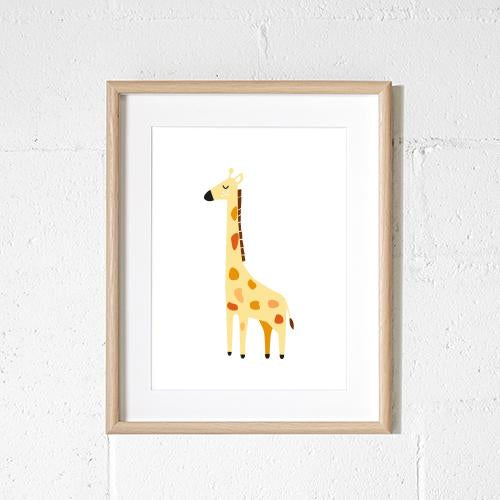 Sprout and Sparrow Kids Wall Art - Alfie the Giraffe