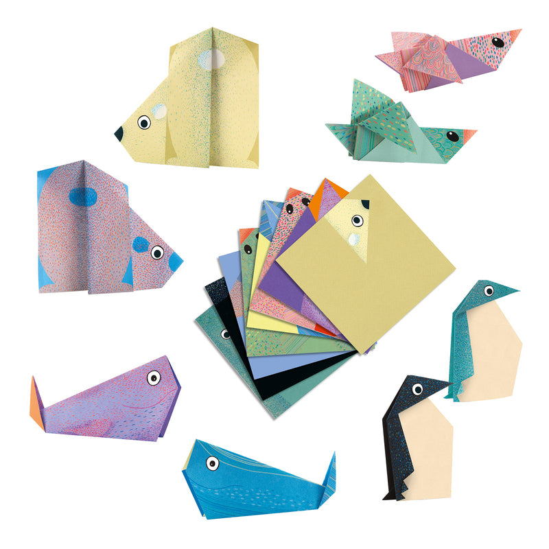 Djeco Kids Stationery - Polar Animal Origami Kit