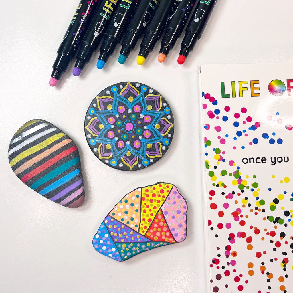 Life of Colour Dot Markers Acrylic Paint Pens - Set of 13