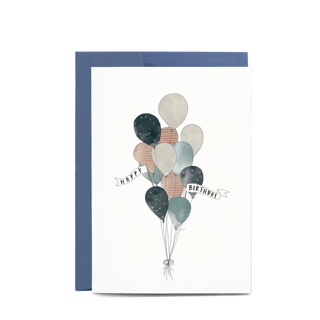 Birthday Balloons Greeting Card