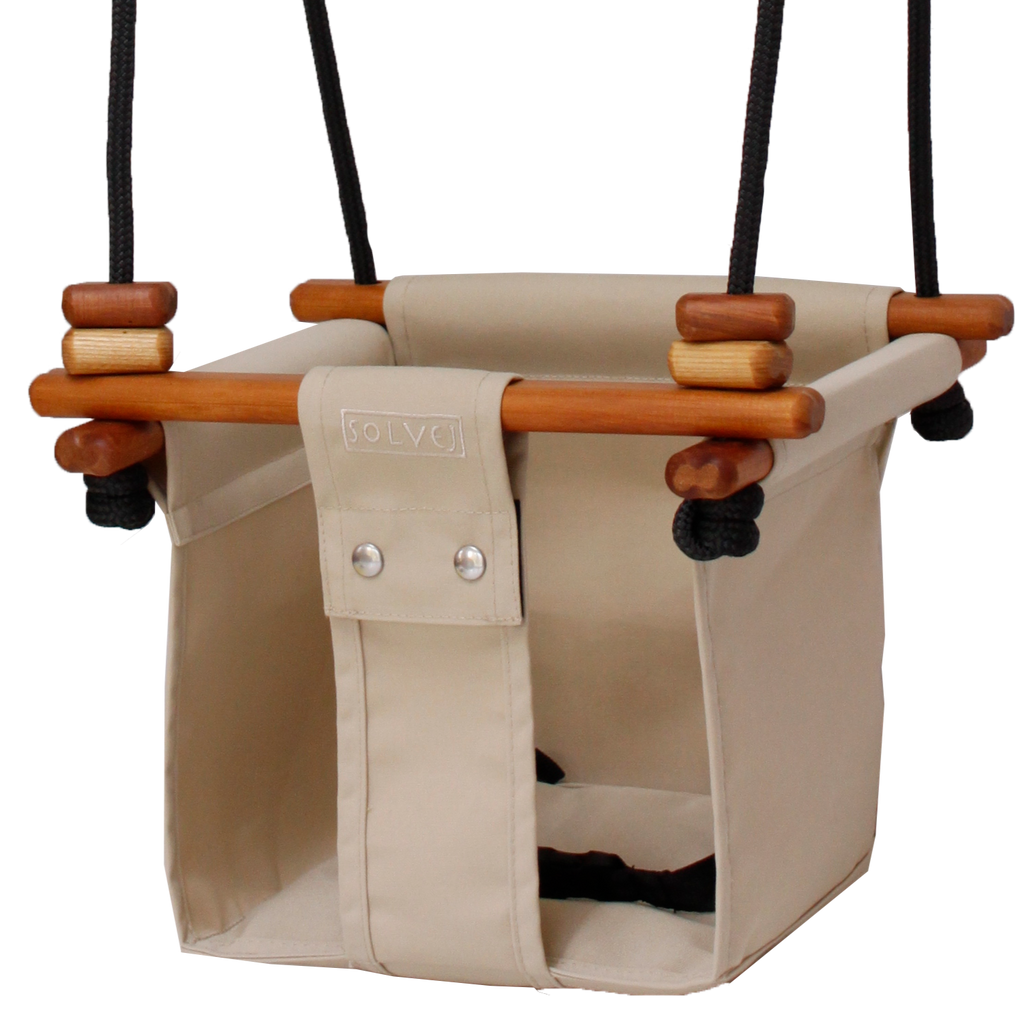 Solvej Baby and Toddler Swing - Soft Linen