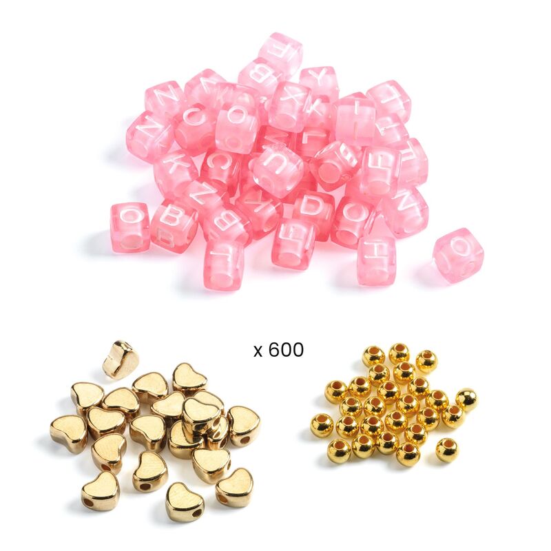 Djeco - Gold Alphabet Bead Set