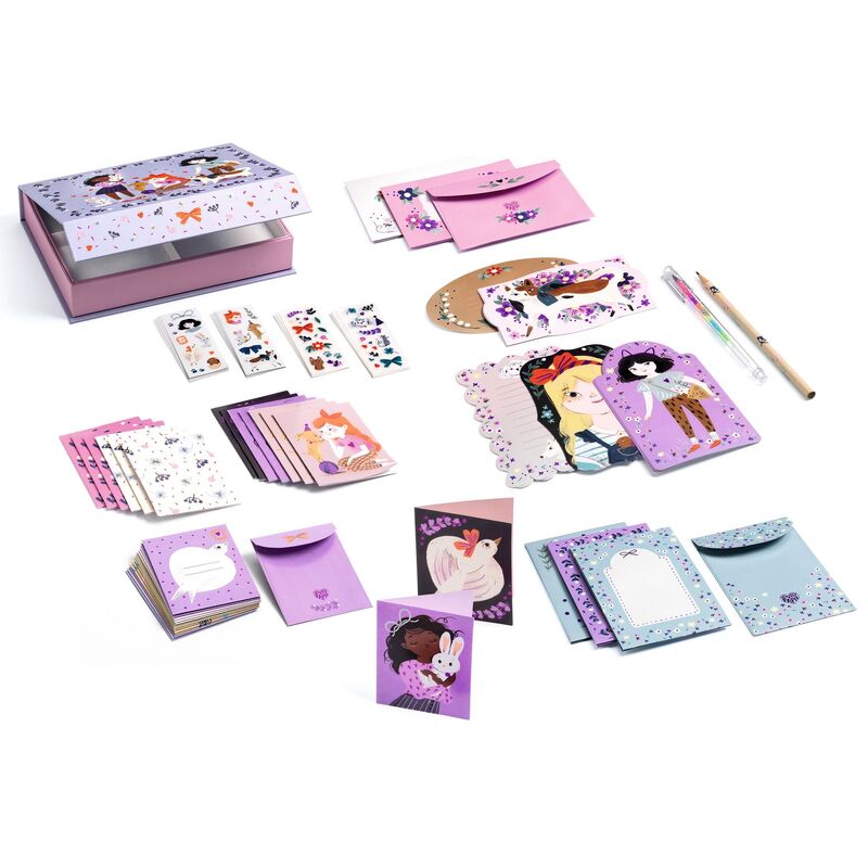 Djeco Kids Stationery - Lucille Correspondence Box Set