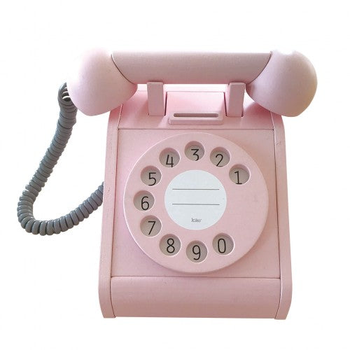 kiko+ gg - Pink Vintage Toy Wooden Phone