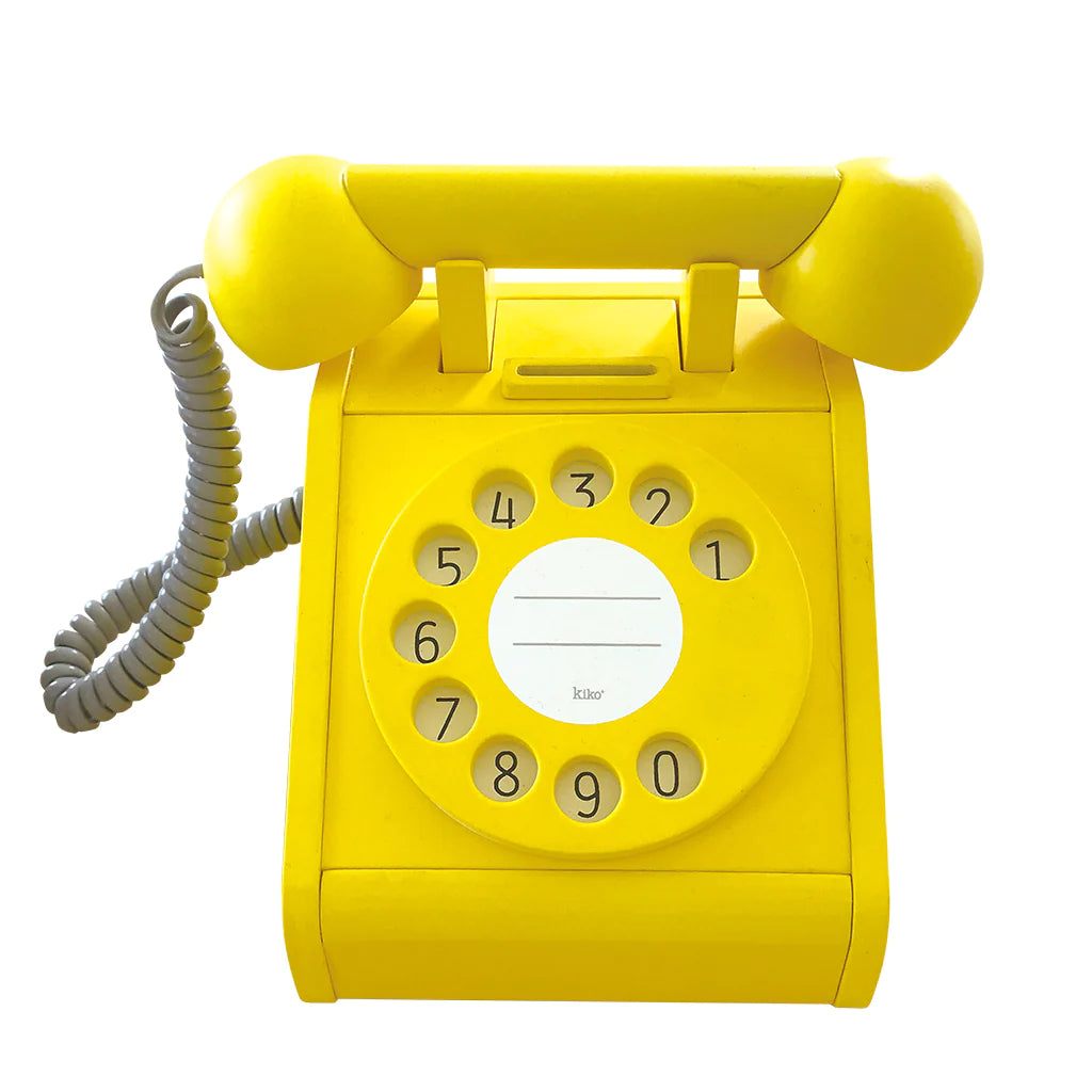 kiko+ gg - Yellow Vintage Toy Wooden Phone