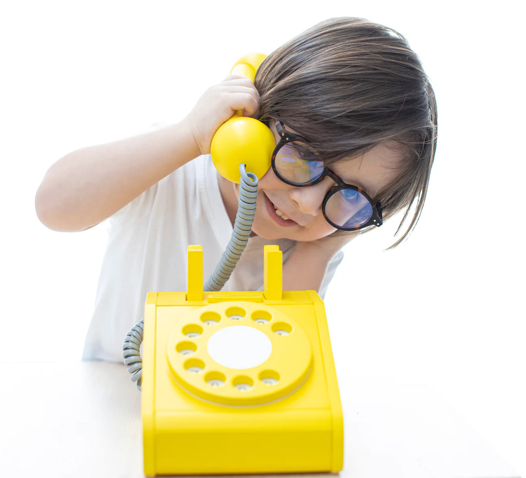 kiko+ gg - Yellow Vintage Toy Wooden Phone