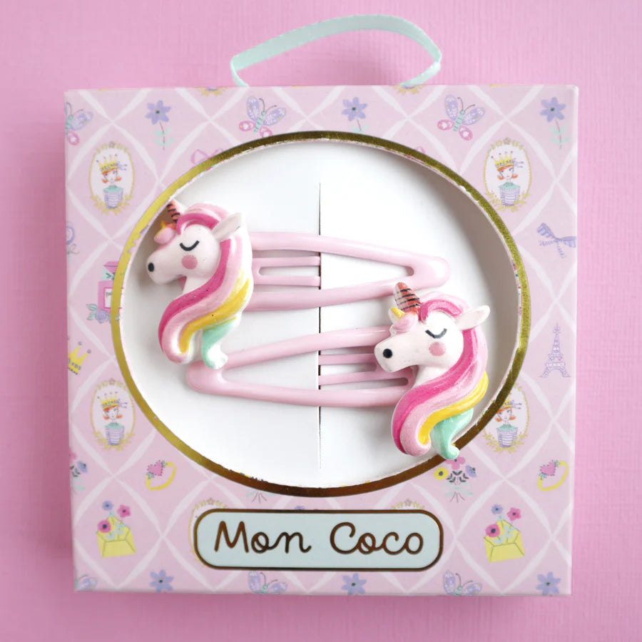 Mon Coco - Unicorn Shimmer Hair Clip Set