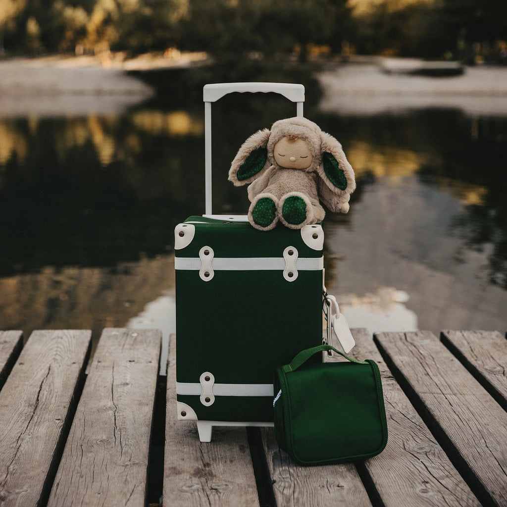 Olli Ella SeeYa Kids Suitcase - Forest Green