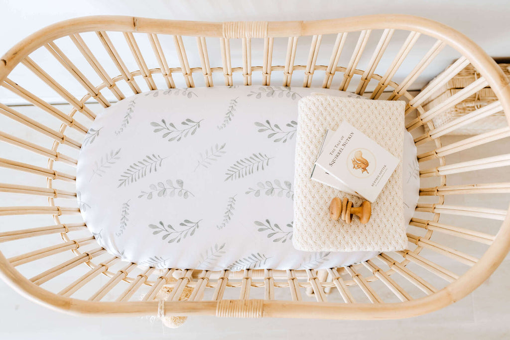 Snuggle Hunny Kids Fitted Bassinet Sheets - Wild Fern