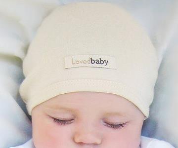 Loved Baby Organic Cotton Baby Cutie Cap  Beige