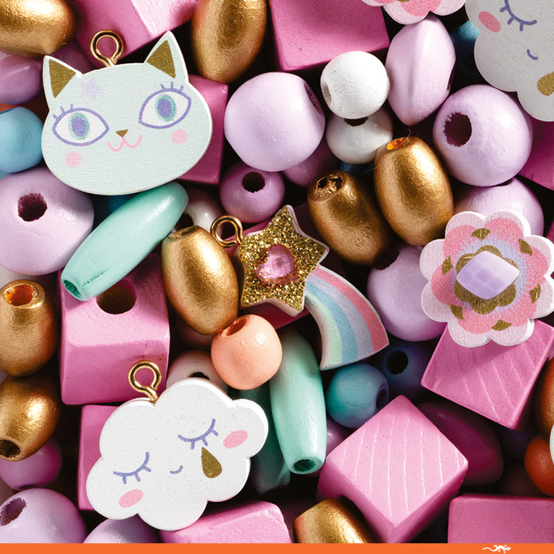 Djeco - Rainbow Beads Jewellery Craft Set