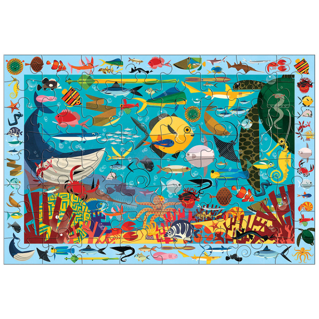 Mudpuppy - 64 Piece Search and Find Ocean Life Jigsaw Puzzle