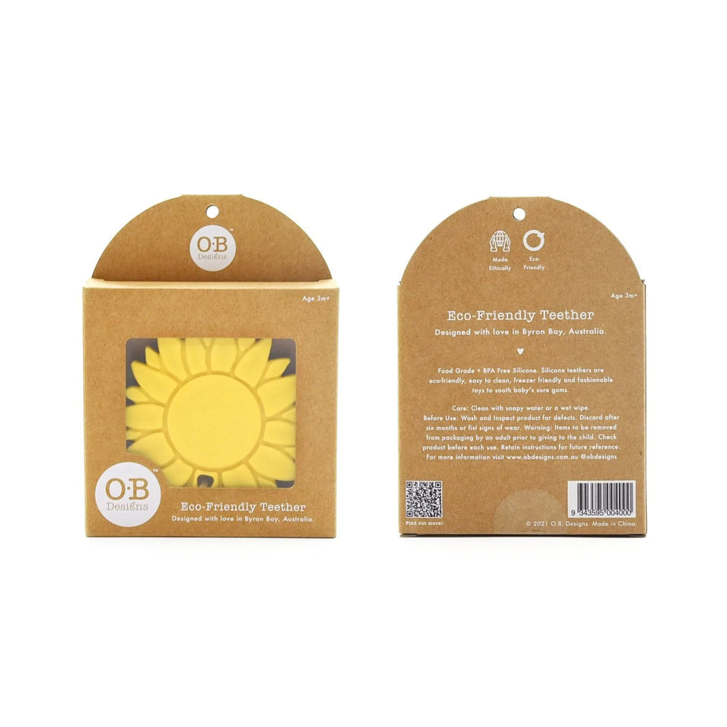 O.B Designs - Silicone Sunflower Teether