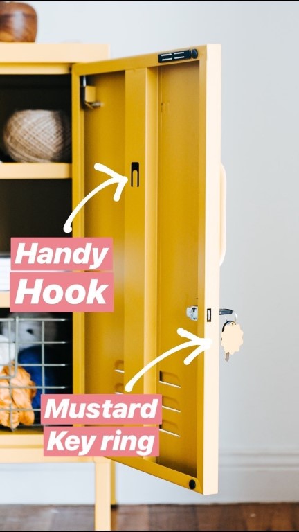 Mustard Made Metal Locker - The Shorty in Mustard