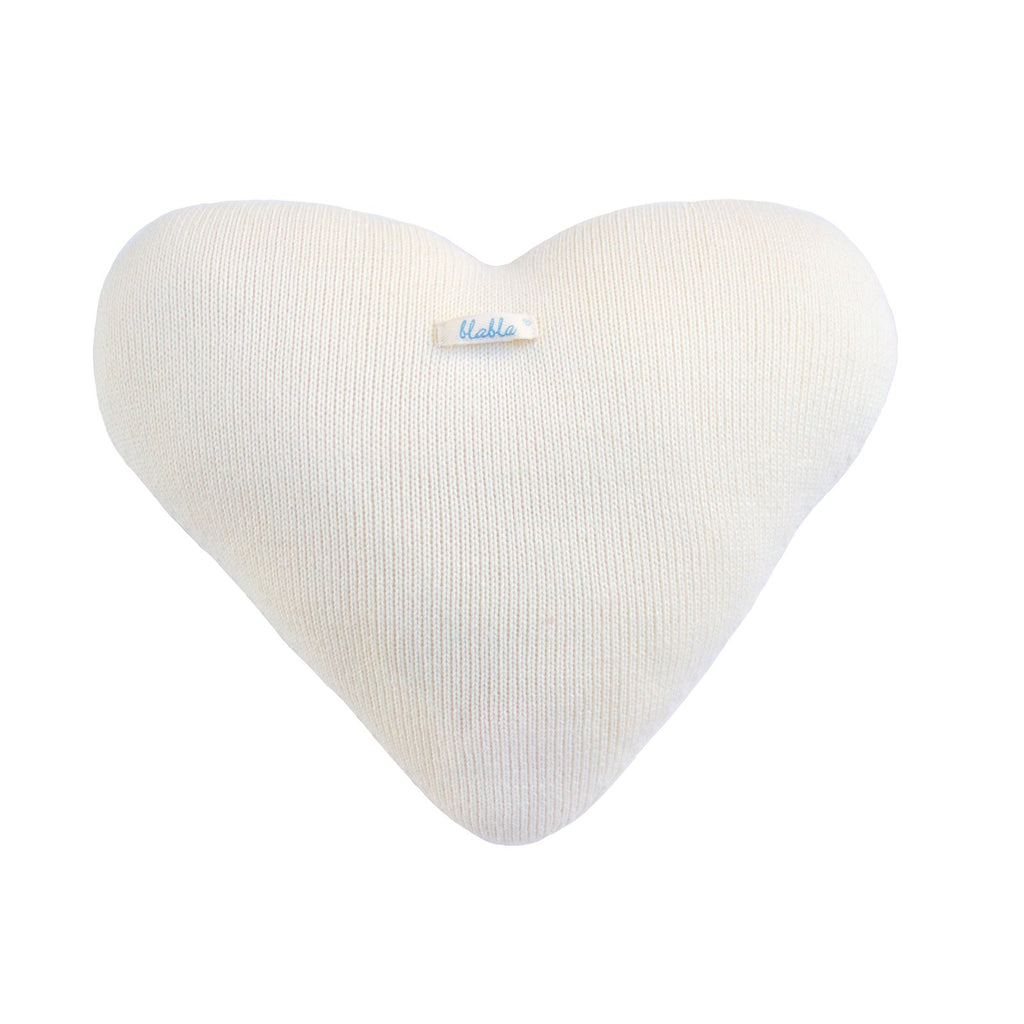 blabla Knitted Cotton Cushion - Heart
