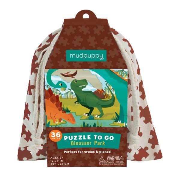 Mudpuppy 36pc To Go Puzzle  Dinosaur Park