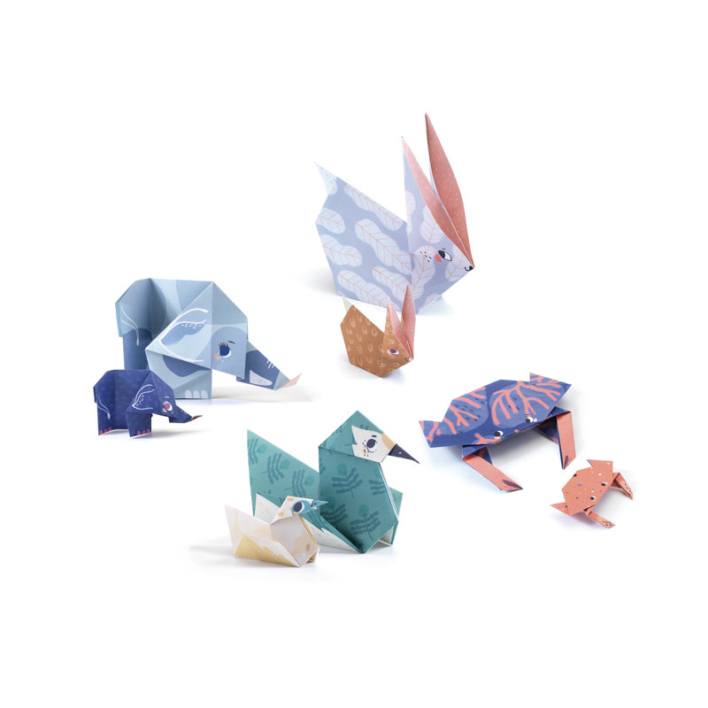 Djeco Kids Stationery - Animal Family Origami Kit