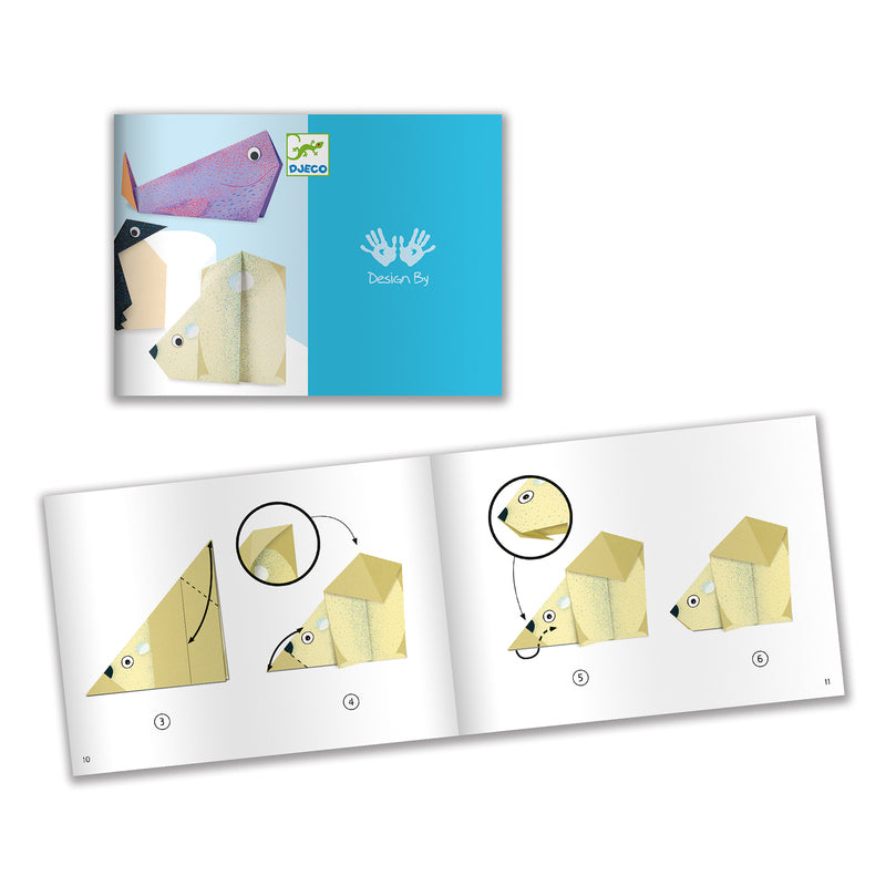 Djeco Kids Stationery - Polar Animal Origami Kit