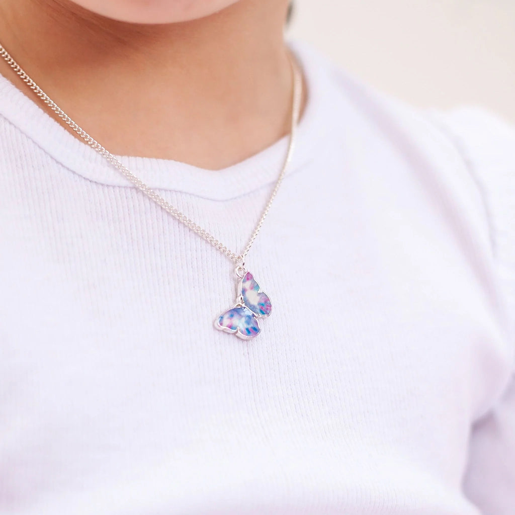 Lauren Hinkley Kids Jewellery - Purple Butterfly Magic Necklace