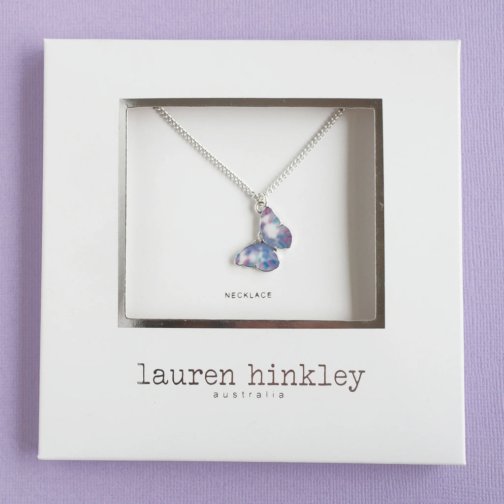 Lauren Hinkley Kids Jewellery - Purple Butterfly Magic Necklace