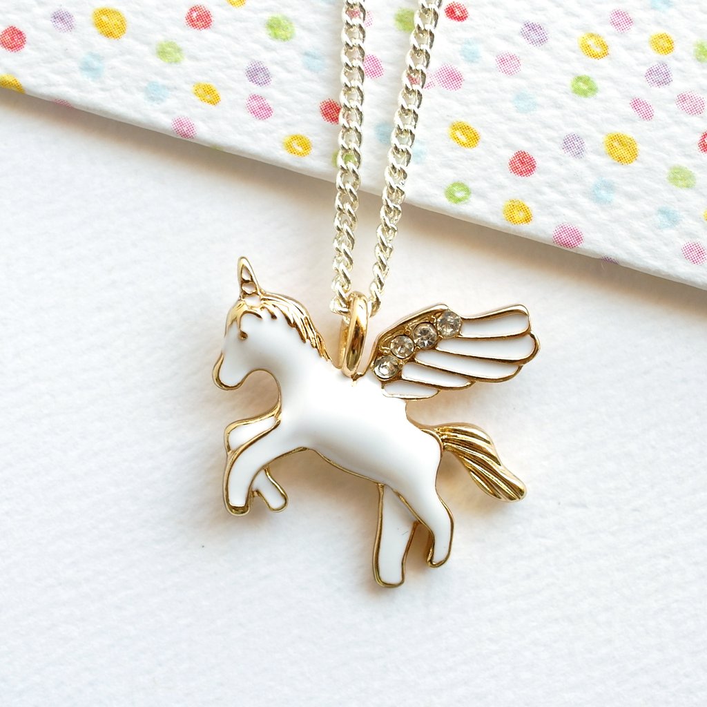 Lauren Hinkley Kids Jewellery - FLying Unicorn Necklace