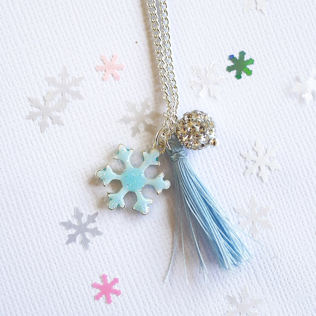 Lauren Hinkley Kids Jewellery - Blue Snowflake Necklace