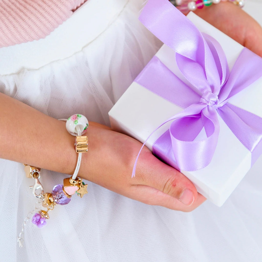 Lauren Hinkley Kids Jewellery - Petite Fleur Violette Charm Bracelet