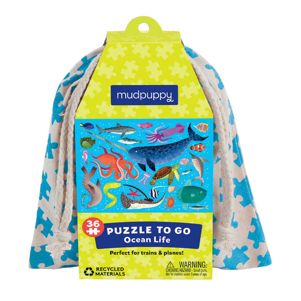 Mudpuppy 36pc To Go Puzzle - Ocean Life