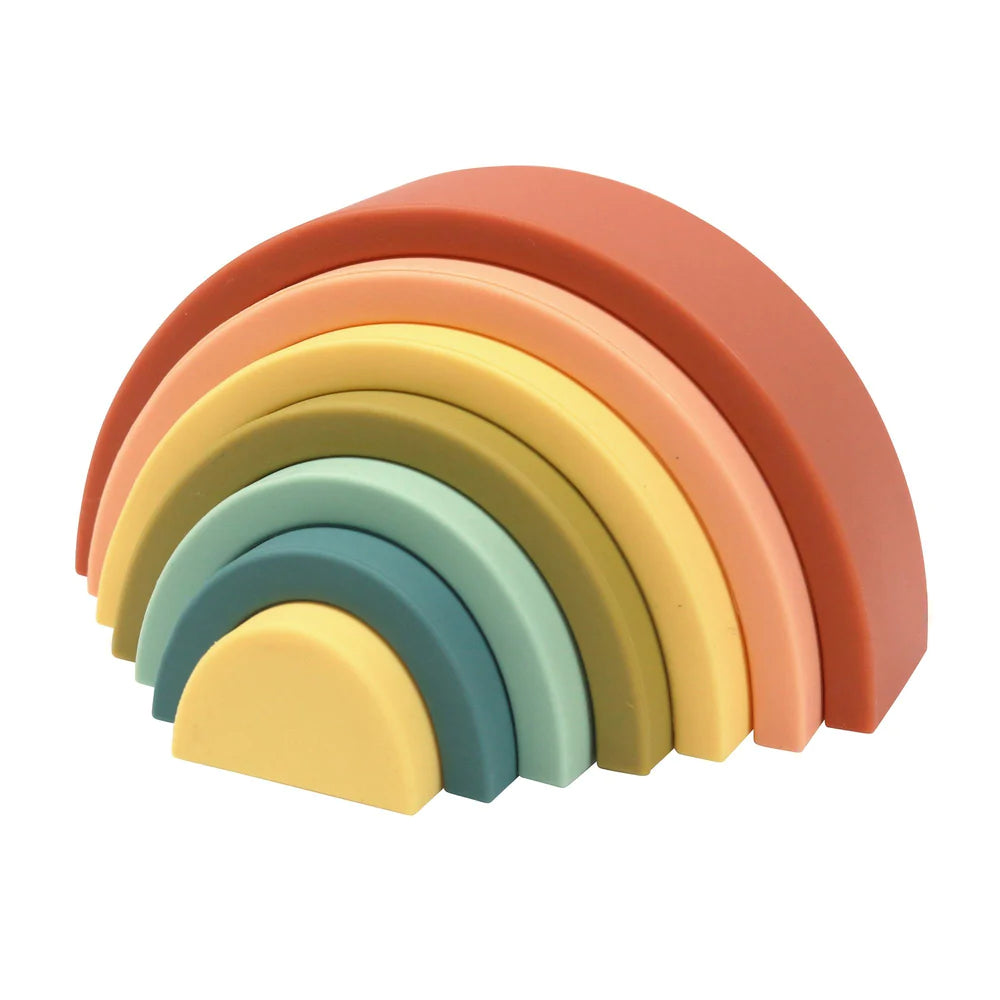 O.B Designs - Silicone Rainbow Stacker Tower | Cherry