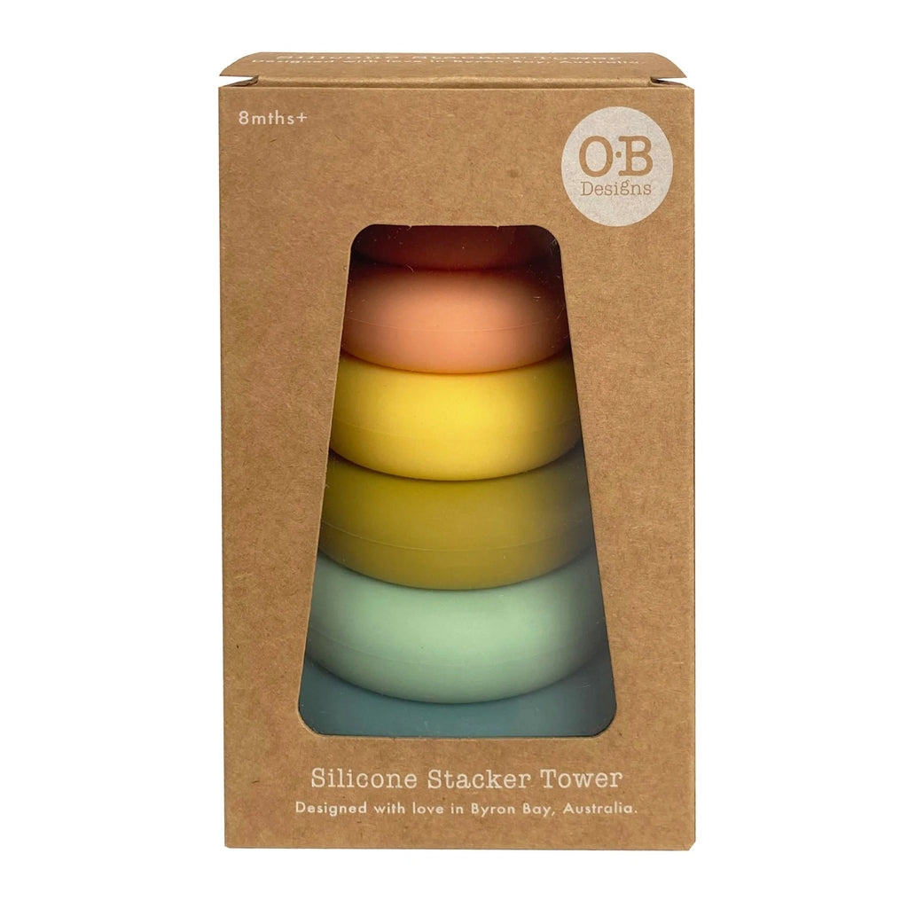 O.B Designs - Silicone Stacker Tower | Cherry