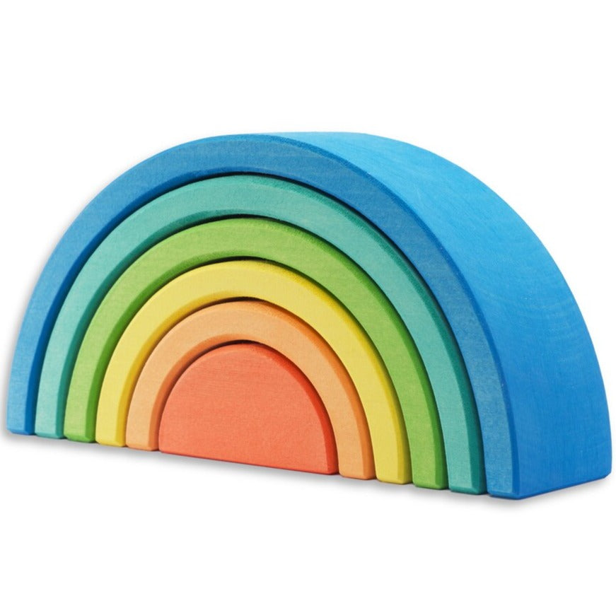 Ocamora Wooden Rainbow - 6 Piece Blue