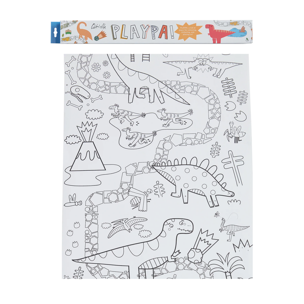 Olli Ella Playpa Colouring Paper Roll - the land before time