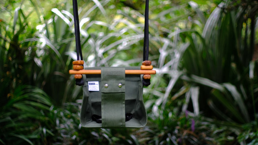 Solvej Baby And Toddler Swing - Moss Green – The Little Kidz Closet