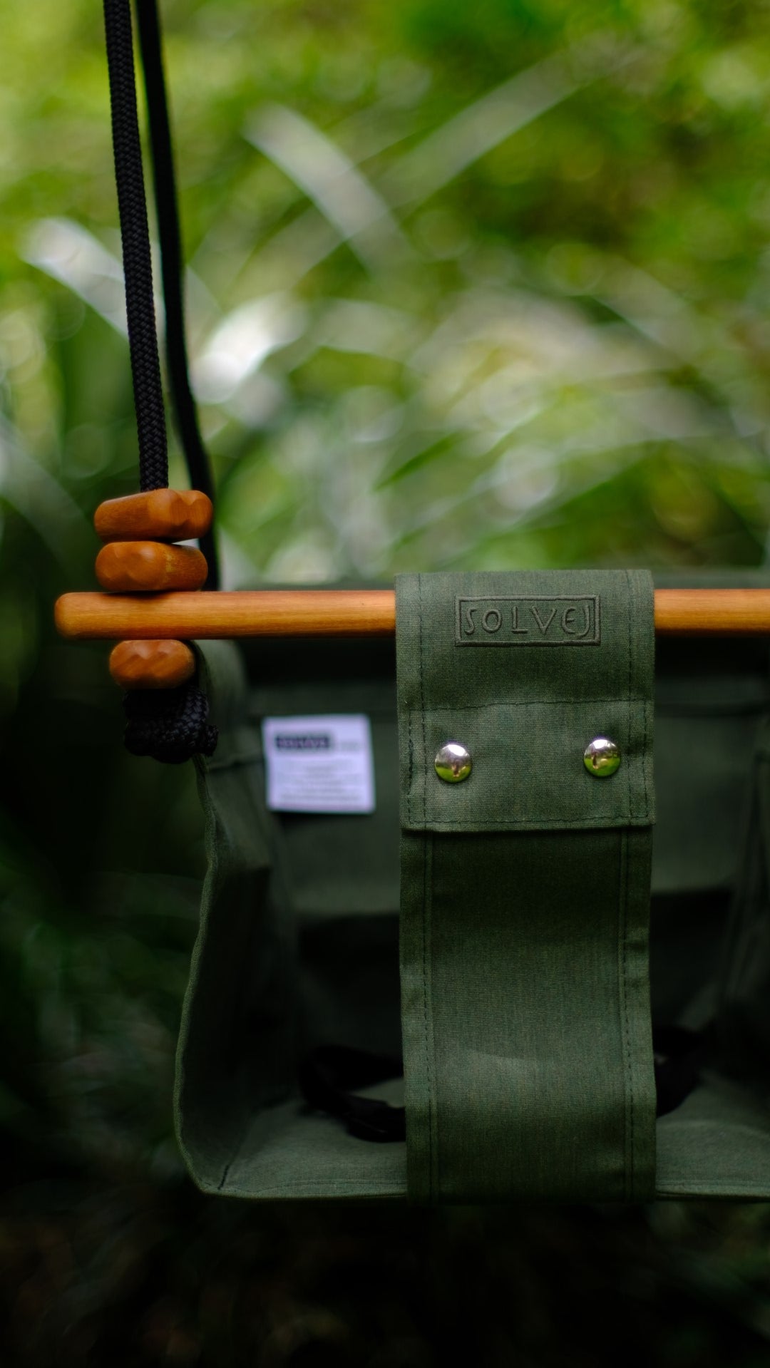 Solvej Baby And Toddler Swing - Moss Green – The Little Kidz Closet