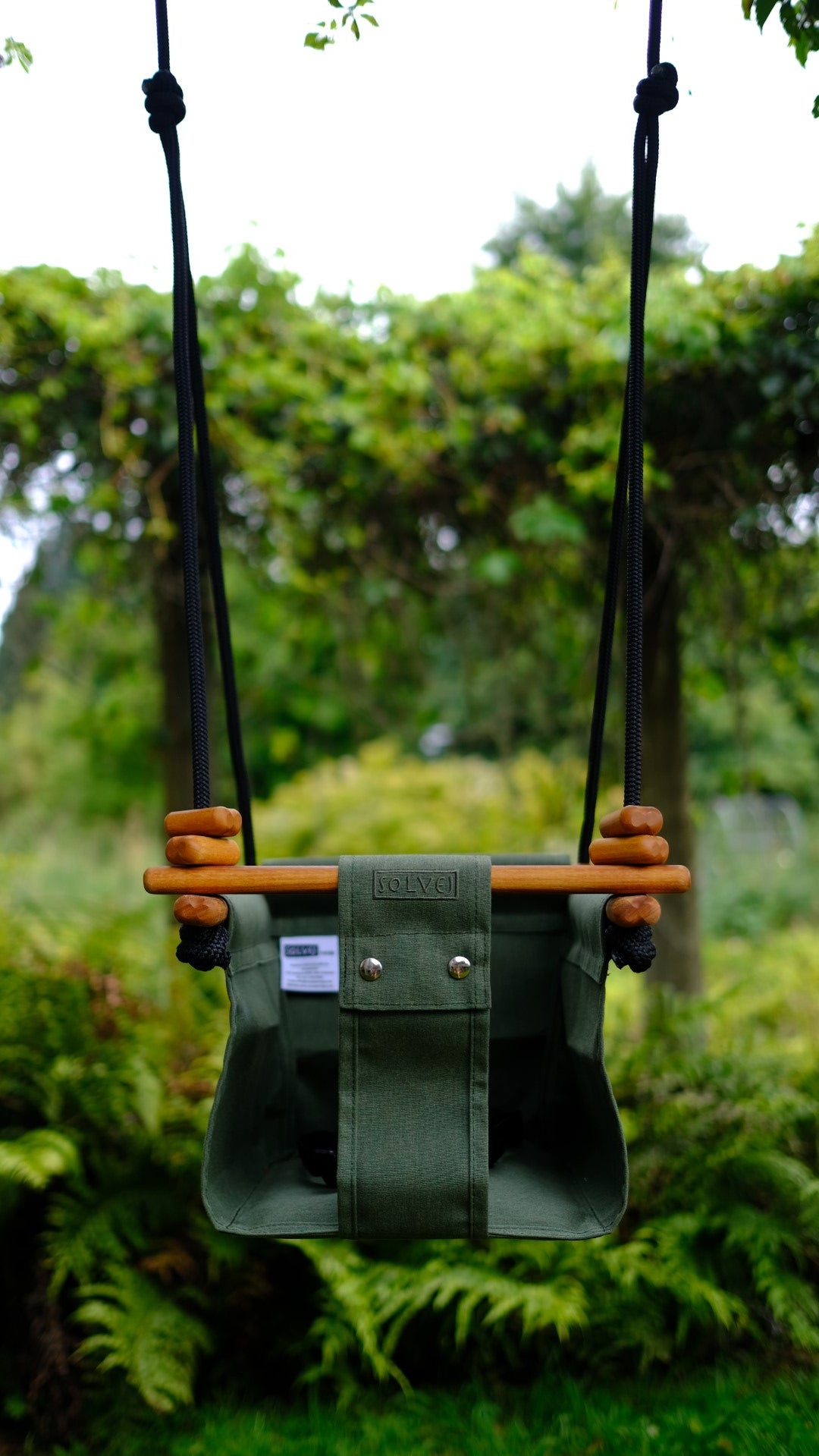 Solvej Baby And Toddler Swing - Moss Green – The Little Kidz Closet