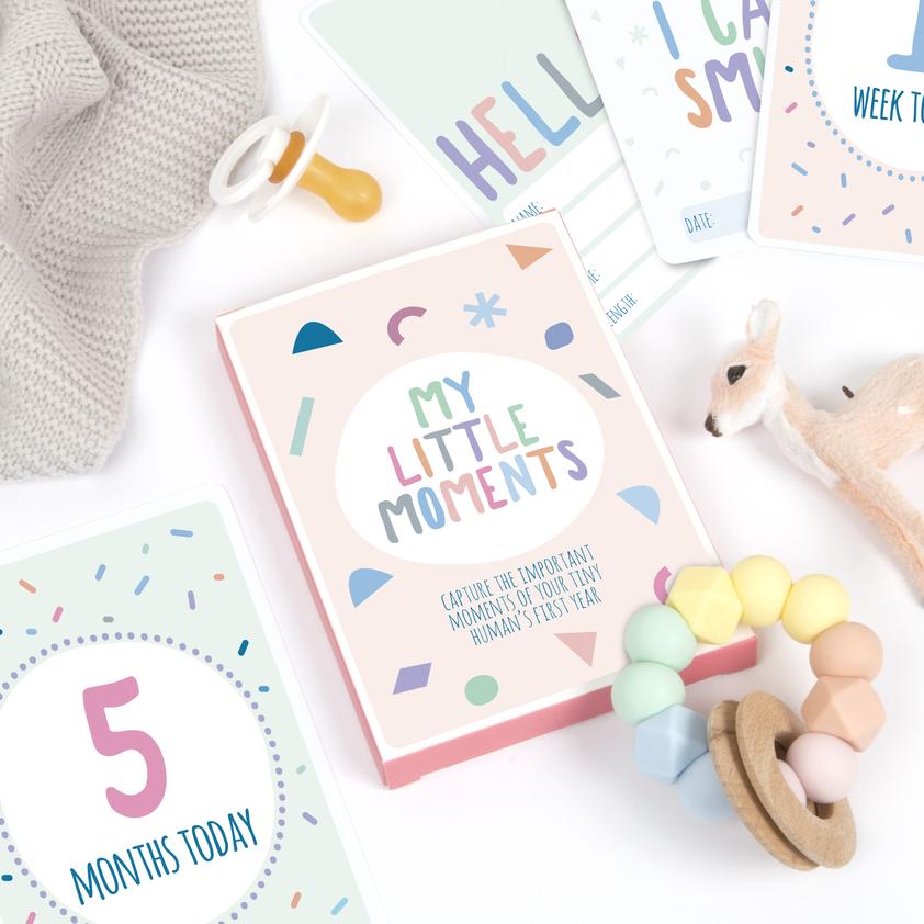 Sprout and Sparrow My Little Moments Baby Milestone Cards