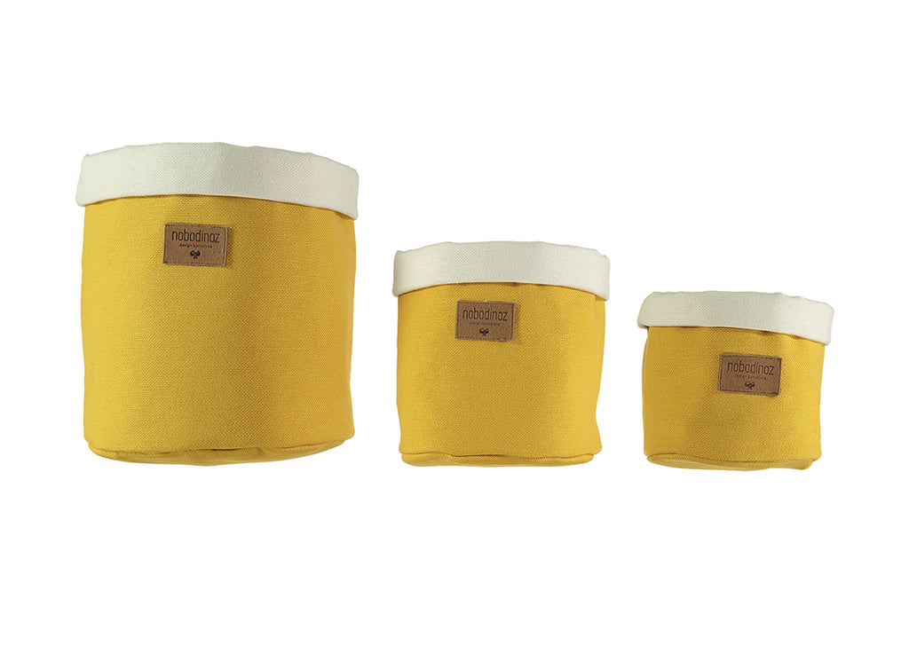 Nobodinoz - Tango Small Storage Basket - Farniente Yellow
