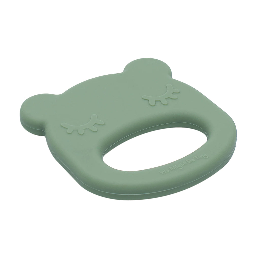 We Might Be Tiny - Sage Bear Silicone Teether